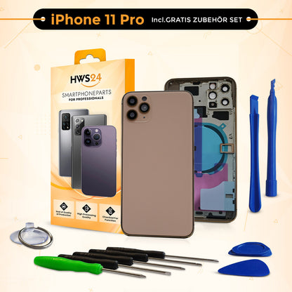 Backcover für iPhone 11 / 11 Pro / 11 Pro Max - Rückseite Glas Gehäuse Rahmen