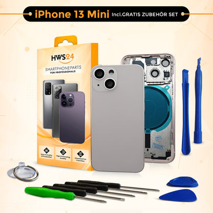 Backcover für iPhone 13 / 13 mini / 13 Pro / 13 Pro Max - Rückseite Glas Gehäuse Rahmen