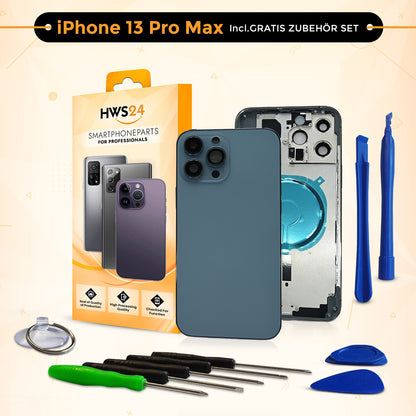 Backcover für iPhone 13 / 13 mini / 13 Pro / 13 Pro Max - Rückseite Glas Gehäuse Rahmen