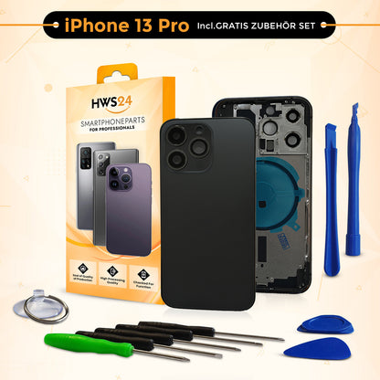 Backcover für iPhone 13 / 13 mini / 13 Pro / 13 Pro Max - Rückseite Glas Gehäuse Rahmen