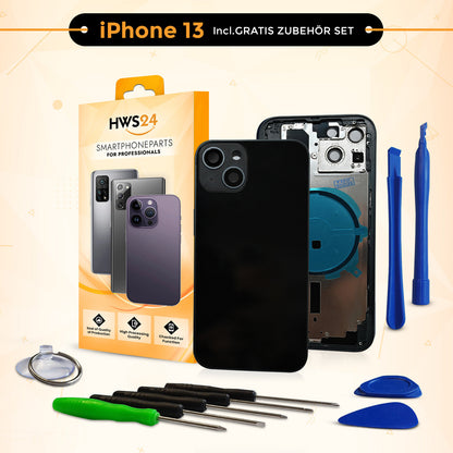 Backcover für iPhone 13 / 13 mini / 13 Pro / 13 Pro Max - Rückseite Glas Gehäuse Rahmen