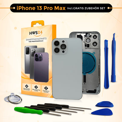 Backcover für iPhone 13 / 13 mini / 13 Pro / 13 Pro Max - Rückseite Glas Gehäuse Rahmen