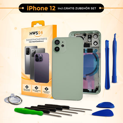 Backcover für iPhone 12 / 12 mini / 12 Pro / 12 Pro Max - Rückseite Glas Gehäuse Rahmen