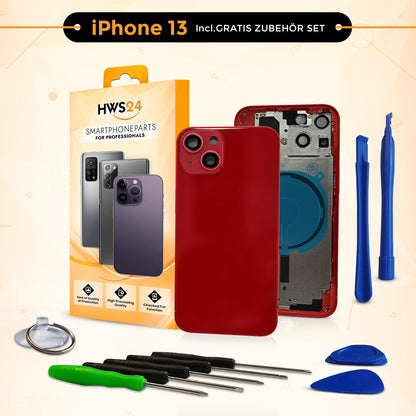 Backcover für iPhone 13 / 13 mini / 13 Pro / 13 Pro Max - Rückseite Glas Gehäuse Rahmen