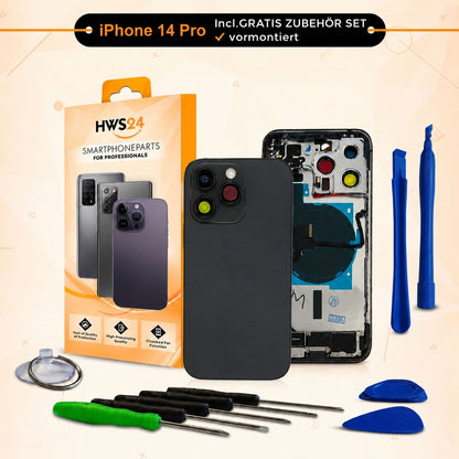 Back cover pre-assembled for iPhone 14 Pro / 14 Pro Max – back glass housing