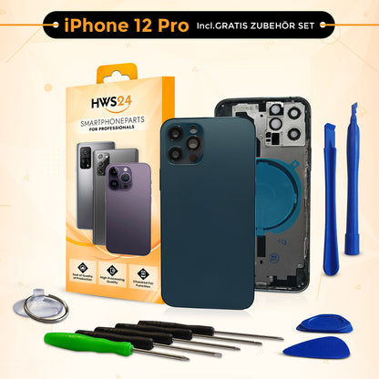 Backcover für iPhone 12 / 12 mini / 12 Pro / 12 Pro Max - Rückseite Glas Gehäuse Rahmen