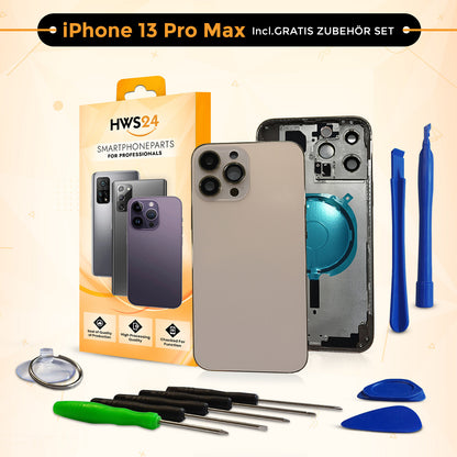 Backcover für iPhone 13 / 13 mini / 13 Pro / 13 Pro Max - Rückseite Glas Gehäuse Rahmen