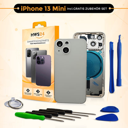 Backcover für iPhone 13 / 13 mini / 13 Pro / 13 Pro Max - Rückseite Glas Gehäuse Rahmen