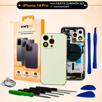Back cover pre-assembled for iPhone 14 Pro / 14 Pro Max – back glass housing