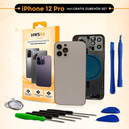 Backcover für iPhone 12 / 12 mini / 12 Pro / 12 Pro Max - Rückseite Glas Gehäuse Rahmen