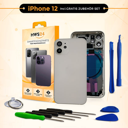 Backcover für iPhone 12 / 12 mini / 12 Pro / 12 Pro Max - Rückseite Glas Gehäuse Rahmen