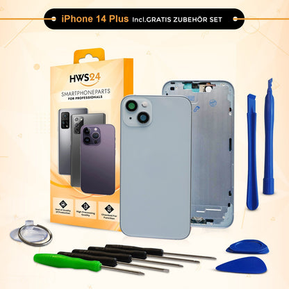 Backcover für iPhone 14 / 14 Plus / 14 Pro / 14 Pro Max - Rückseite Glas Gehäuse Rahmen