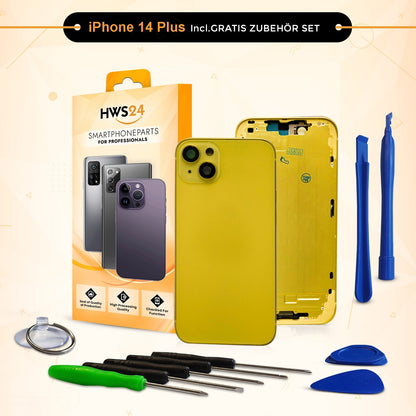 Backcover für iPhone 14 / 14 Plus / 14 Pro / 14 Pro Max - Rückseite Glas Gehäuse Rahmen