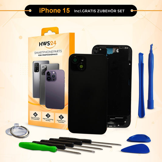 Back cover for iPhone 15 / 15 Plus / 15 Pro / 15 Pro Max – back glass housing