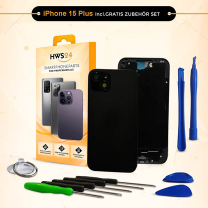 Backcover für iPhone 15 / 15 Plus / 15 Pro / 15 Pro Max - Rückseite Glas Gehäuse Rahmen