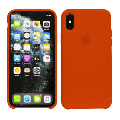 Flüssig Silikon Case für Original iPhone X XR XS 11 12 MAX Pro MINI Schutzhülle