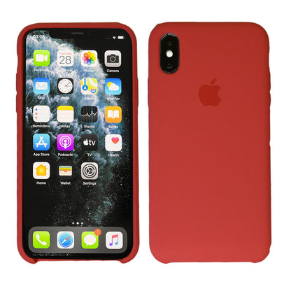 Flüssig Silikon Case für Original iPhone X XR XS 11 12 MAX Pro MINI Schutzhülle