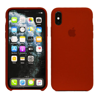 Flüssig Silikon Case für Original iPhone X XR XS 11 12 MAX Pro MINI Schutzhülle