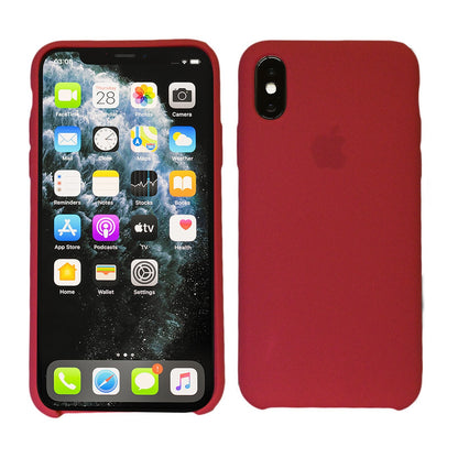Flüssig Silikon Case für Original iPhone X XR XS 11 12 MAX Pro MINI Schutzhülle