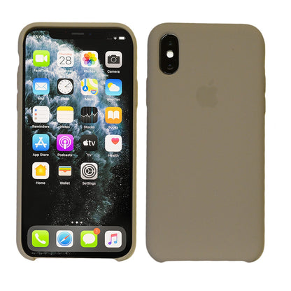 Flüssig Silikon Case für Original iPhone X XR XS 11 12 MAX Pro MINI Schutzhülle