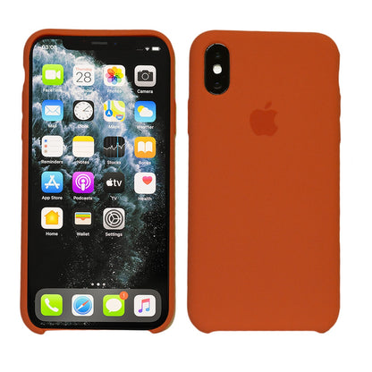 Flüssig Silikon Case für Original iPhone X XR XS 11 12 MAX Pro MINI Schutzhülle