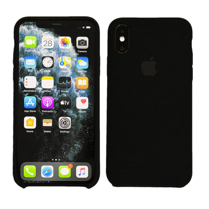 Flüssig Silikon Case für Original iPhone X XR XS 11 12 MAX Pro MINI Schutzhülle