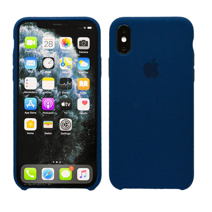 Flüssig Silikon Case für Original iPhone X XR XS 11 12 MAX Pro MINI Schutzhülle