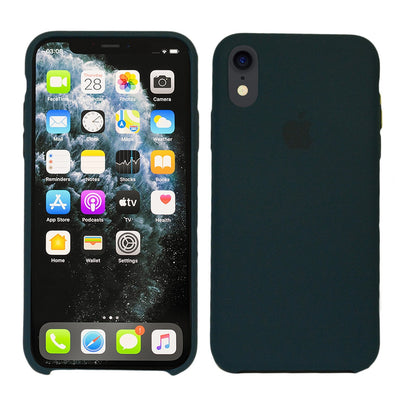Flüssig Silikon Case für Original iPhone X XR XS 11 12 MAX Pro MINI Schutzhülle